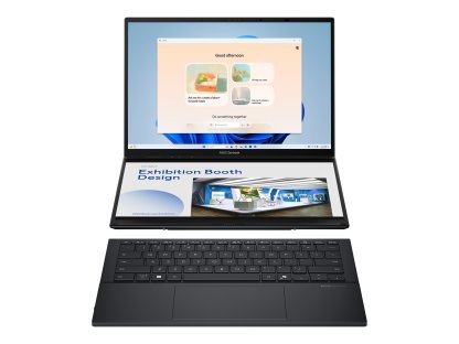 ASUS Zenbook Duo UX8406CA-OLED088W - 14" 2880x1800 FHD, Ultra 7 255H, 32GB RAM, 1TB SSD, Intel Arc 140T, W11 Home, šedý (UX8406CA-OLED088W)