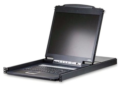 ATEN 8-port KVM PS/2+USB, OSD, rack, 19" LCD (CL-1308N)
