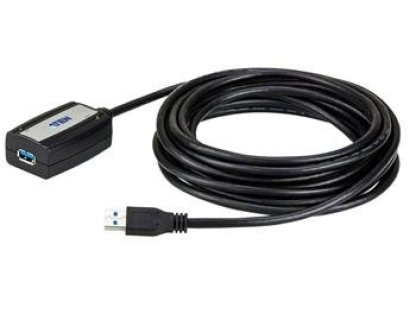 ATEN kabel USB 3.0, A-A, M/F, prodlužovací, 5m, černý, repeater (UE-350A)