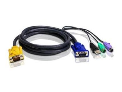 ATEN KVM sdružený kabel k CS-82U,84U,CL-5808, 5816 USB + PS/2, 3m (2L-5303UP)