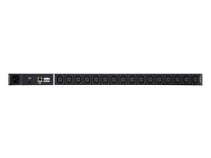 ATEN Napájecí jednotka 16x IEC320 C13, do racku, 0U, 16A, s možností merení (PE-1216G)