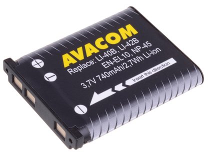 AVACOM Olympus Li-40B, Li-42B, Fujifilm NP-45, Nikon EN-EL10  (DIOL-LI40-AVA)