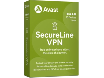 AVAST SecureLine VPN (do 10 zařízení, 1 rok) prodloužení ESD (asm-10-12m)
