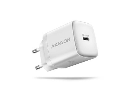 AXAGON ACU-PD20W, nabíječka do sítě 20W, 1x port USB-C, PD3.0/PPS/QC4+/AFC/Apple, bílá (ACU-PD20W)
