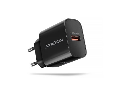 AXAGON ACU-QC18, nabíječka do sítě 18W, 1x port USB-A, QC3.0/AFC/Apple, černá (ACU-QC18)