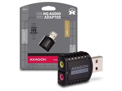 AXAGON ADA-17 stereo HQ audio MINI adaptér