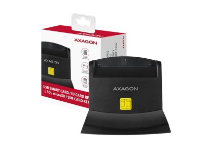 AXAGON CRE-SM2, USB externí ctecka 4-slot Smart card/ID card (eObcanka) + SD/microSD/SIM (CRE-SM2)