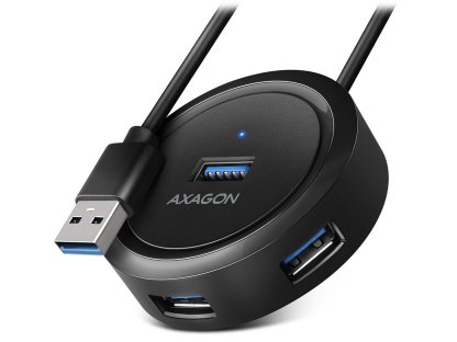 AXAGON HUE-P1AL 4x USB 3.2 Gen 1 ROUND hub