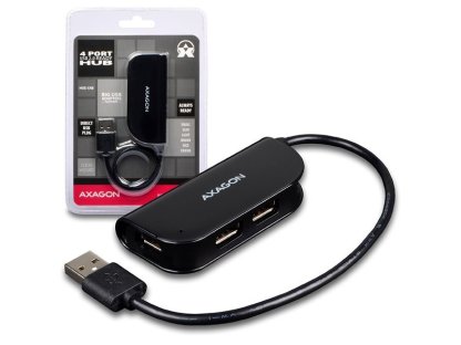 AXAGON USB 2.0 hub HUE-X4B, A-4xA, M/4xF (HUE-X4B)