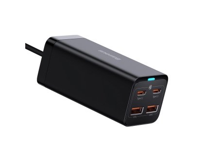 Baseus Rychlonabíječka do sítě GaN3, 2x USB-A, 2x USB-C 100W (6953156209053)