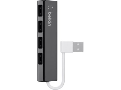 BELKIN USB 2.0 hub Ultra-Slim Travel Hub, A-4xA, M/4xF (F4U042bt)
