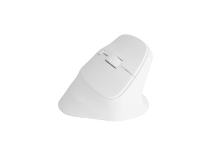 Bezdrátová myš Natec CRAKE 2 - Kancelářská/Optická/2 400 DPI/USB+BT/Bílá/Vertikální/Optická/Pro pravák (NMY-2257)