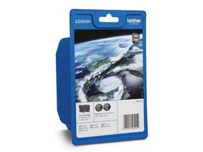BROTHER cartridge LC-985BKBP2, 2x Black