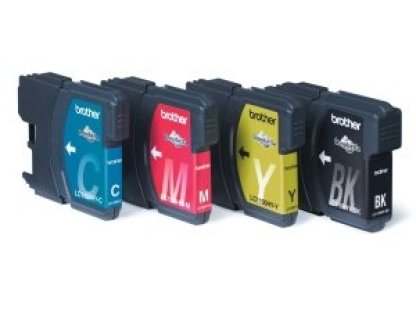 Brother LC-1100 sada inkoustu - black, magenta, yellow, cyan (LC1100VALBP)