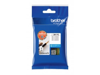 Brother LC-3617C originální cartridge azurová (LC3617C)