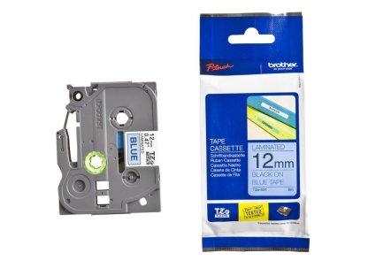 BROTHER TZE531 - kazeta TZ šírky 12mm, laminovaná TZE-531, modrá/cerné písmo