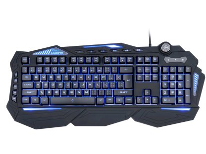 C-TECH herní klávesnice SCORPIA V2, USB, černá, CZ/SK (GKB-119)