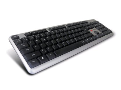 C-TECH KB-102 USB slim klávesnice, stříbrná, CZ/SK (KB-102-U-SL)
