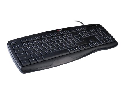 C-TECH KB-107 - drátová, černá, CZ/SK (KB-107)