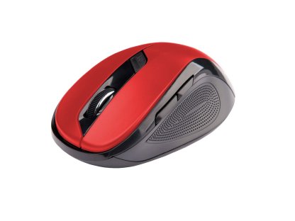 C-TECH Myš WLM-02 bezdrátová, 6tlač. černo-červená (WLM-02R)