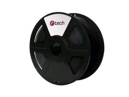 C-TECH tisková struna, černá (3DF-PLA1.75-BK 1kg)