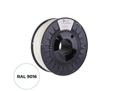 C-TECH tisková struna PREMIUM LINE - PLA, dopravní bílá, RAL9016, 1,75mm, 1kg (3DF-P-PLA1.75-9016)