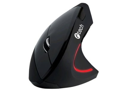 C-TECH VEM-09C - vertikální, drátová, 6 tlačítek, černá (VEM-09C)