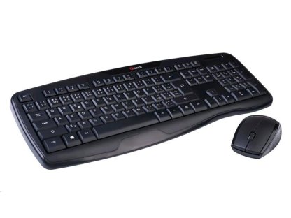 C-TECH WLKMC-02 - set klávesnice s myší, USB, černá, CZ/SK (WLKMC-02)