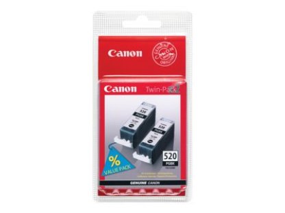 Canon CARTRIDGE PGI-520BK černá TWIN-PACK pro PIXMA MP620, MP630 (640 str.) (2932B019)