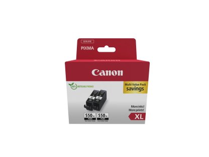 Canon CARTRIDGE PGI-550XL BK černá TWIN-PACK SEC (6431B010)
