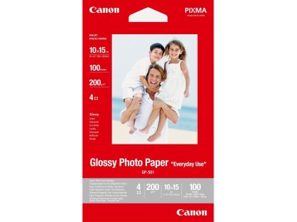 CANON GP-501 glossy photo paper inkjet 200g/m2 4x6 inch 100 sheets (0775B003)