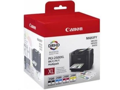 Canon PGI-2500XL BK/C/M/Y Multipack - 4-balení - XL - černá, žlutá, azurová, purpurová - originální (9254B010)