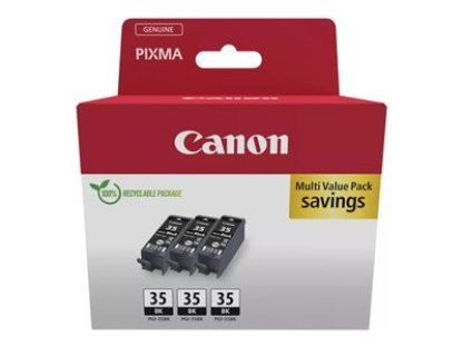 Canon PGI-35BK, černá inkoustová kazeta - 3 pack (1509B028)
