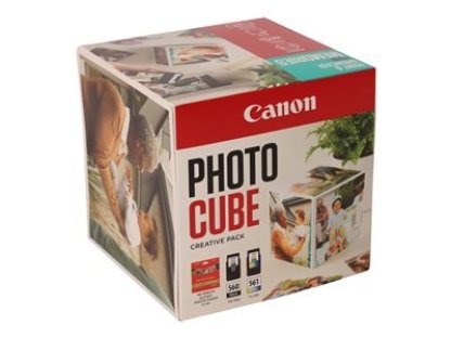Canon Photo Cube Creative Pack - 2-balení - černá, barva (azurová, purpurová, žlutá) - originální (3713C012)