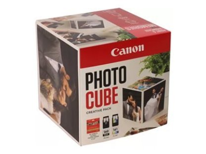 Canon Photo Cube Creative Pack - Lesklý - 2-balení - černá, barva (azurová, purpurová, žlutá) - originální (3713C011)