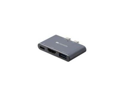 CANYON dokovací stanice DS-1, 3v1, pro Apple Mackbook s Thunderbolt 3 (USB-C) (CNS-TDS01DG)
