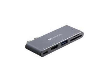 CANYON dokovací stanice DS-5, 5v1, pro Apple Mackbook s Thunderbolt 3 (USB-C) (CNS-TDS05DG)