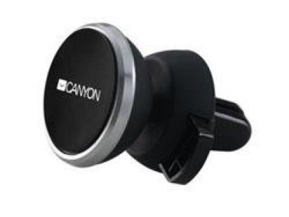 CANYON držák na telefon do auta, magnetický, instalace do ventilace, funkce zamknutí, 2 plíšky v balení, cerná (CNE-CCHM4)