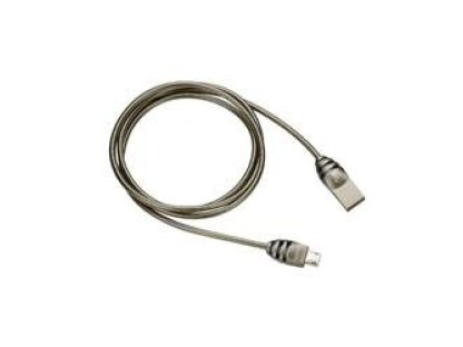 CANYON kabel USB 2.0, A-B micro, M/M, propojovací, 1m, šedý, kovově opletený (CNS-USBM5DG)