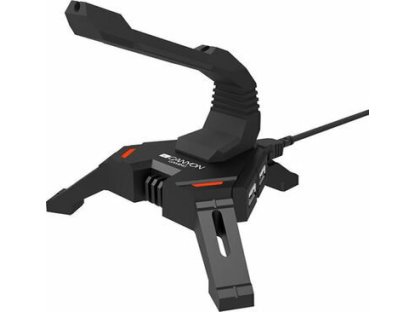 CANYON WH-100, 2v1, 4port USB hub, LED podsvícení, 1.5m kabel, cerná (CND-GWH100)