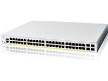 CISCO Catalyst 1300-48FP-4X - Přepínač L3 řízený - 48 x 10/100/1000 (PoE+) + 4 x 10 Gigabit SFP+ - Lze montovat do rozvaděče - PoE+ (740 W) (C1300-48FP-4X)