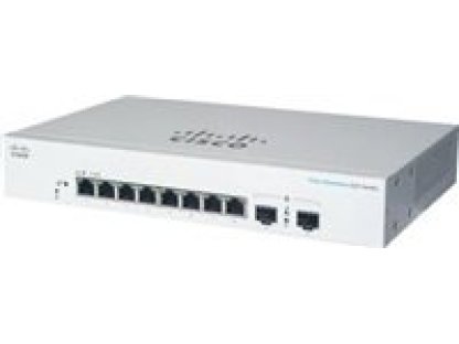 CISCO switch CBS220-8T-E-2G, 8xGbE RJ45, 2xSFP, fanless (CBS220-8T-E-2G-EU)
