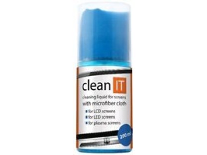 CLEAN IT čistící roztok na obrazovky s utěrkou 200ml (CL-180)