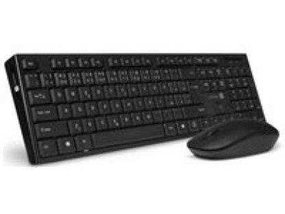 CONNECT IT Combo bezdrátová černá klávesnice + myš, 2,4GHz, USB, černá, CZ/SK (CKM-7500-CS)