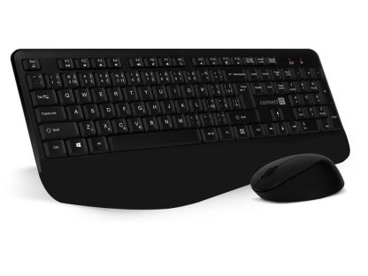 CONNECT IT Combo bezdrátová černá klávesnice s myší, černá, CZ/SK (CKM-7803-CS)