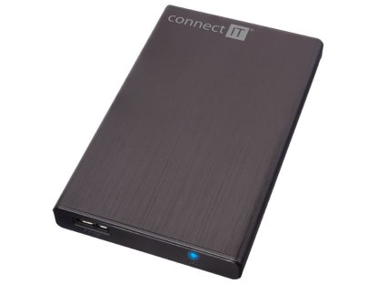 CONNECT IT externí box LITE pro HDD 2,5" SATA USB 3.0 černý (CI-1044)
