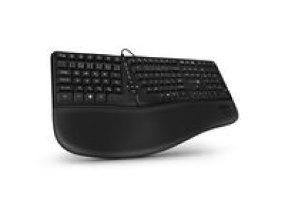 CONNECT IT FOR HEALTH ERGO Black - drátová, klávesnice, USB, CZ/SK (CKB-2800-CS)