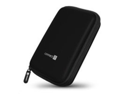 CONNECT IT HardShellProtect pevné skorepinové ochranné pouzdro na 2,5" HDD, cerná (CFF-5000-BK)