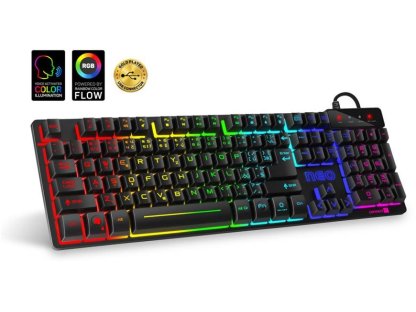 CONNECT IT klávesnice NEO pro hráče - RGB, černá, CZ/SK (CKB-3590-CS)