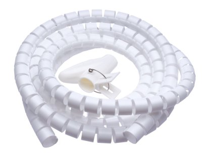 CONNECT IT trubice pro vedení kabelu WINDER, 2,5m x 20mm, bílá (CI-679)